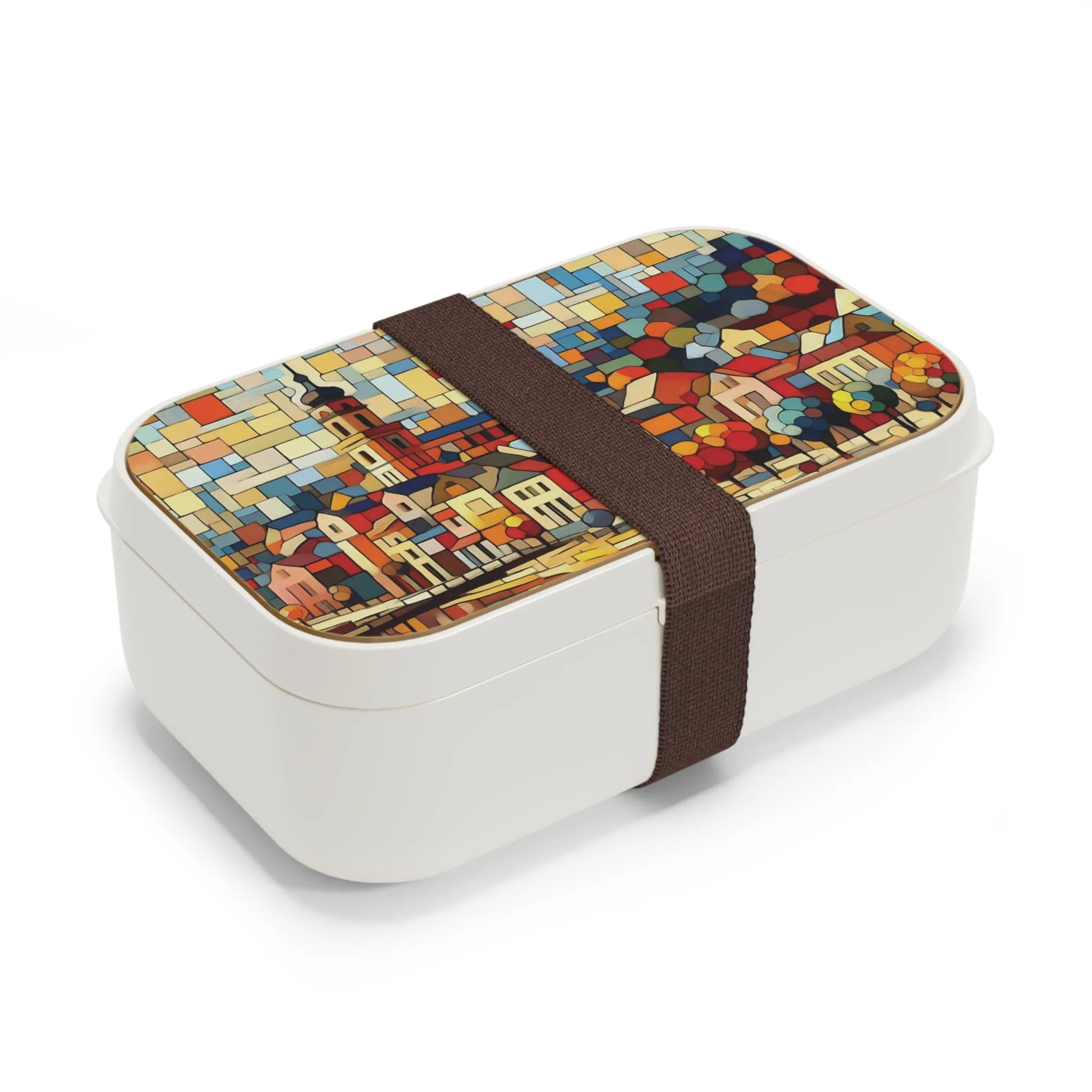 A city full of vibrant colors and art Bento Lunch Box