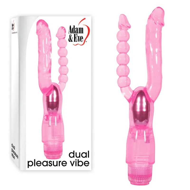 Adam & Eve Dual Pleasure Double Penetration Vibrator Pink