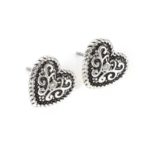 Antique Heart Earrings