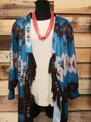 Aztec Kimono with Tassels