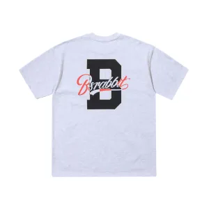 B BIG LOGO SST HEATHER GREY