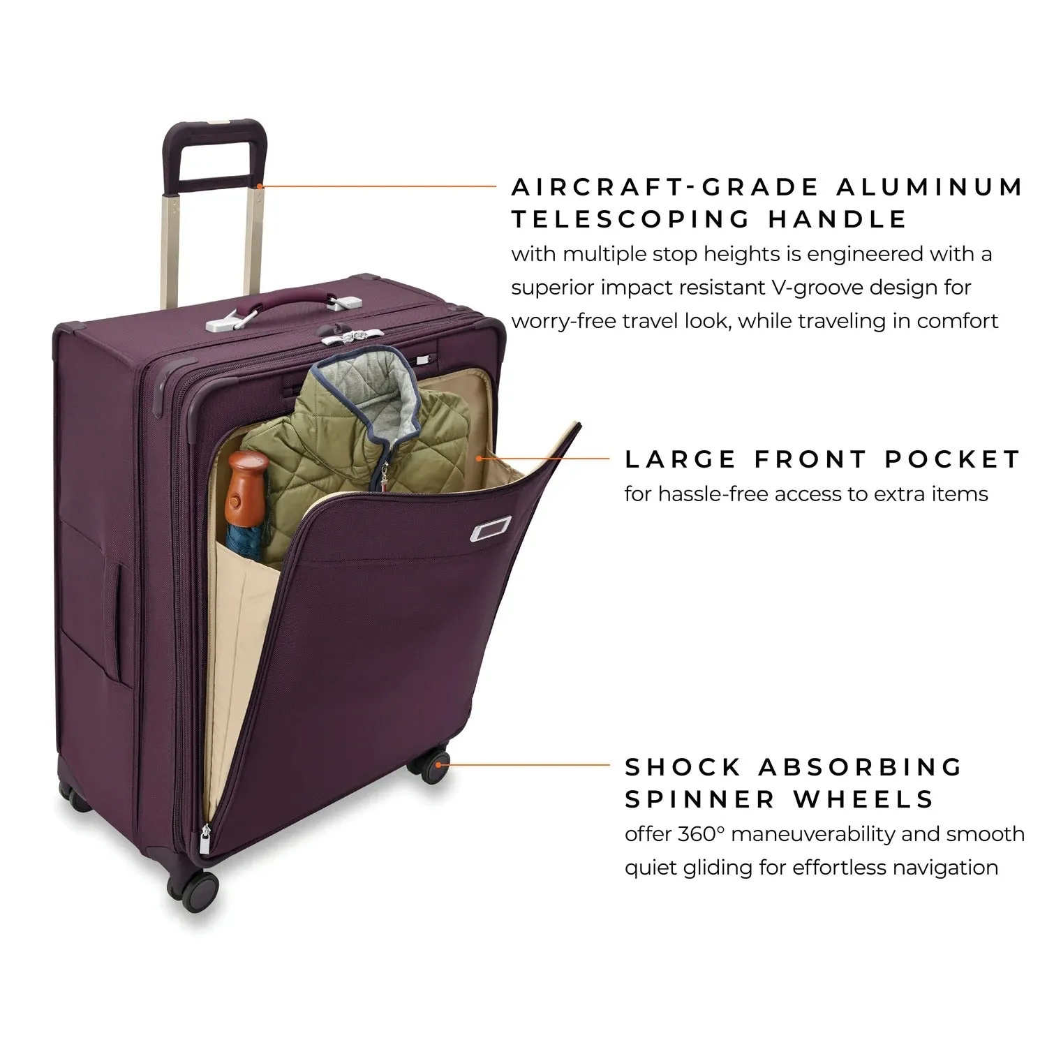 BASELINE Limited Edition Extra Large Expandable Spinner - Plum