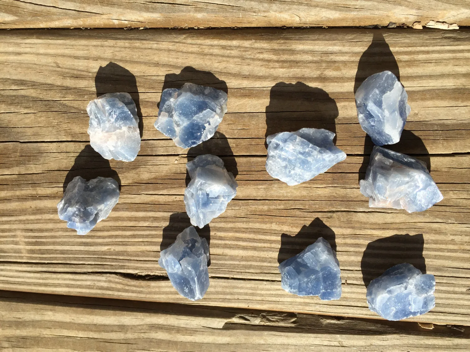 Beautiful Blue Calcite Natural Raw