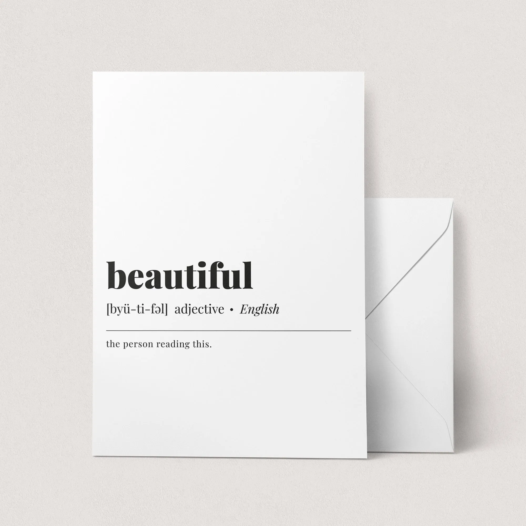 Beautiful Definition Print Instant Download