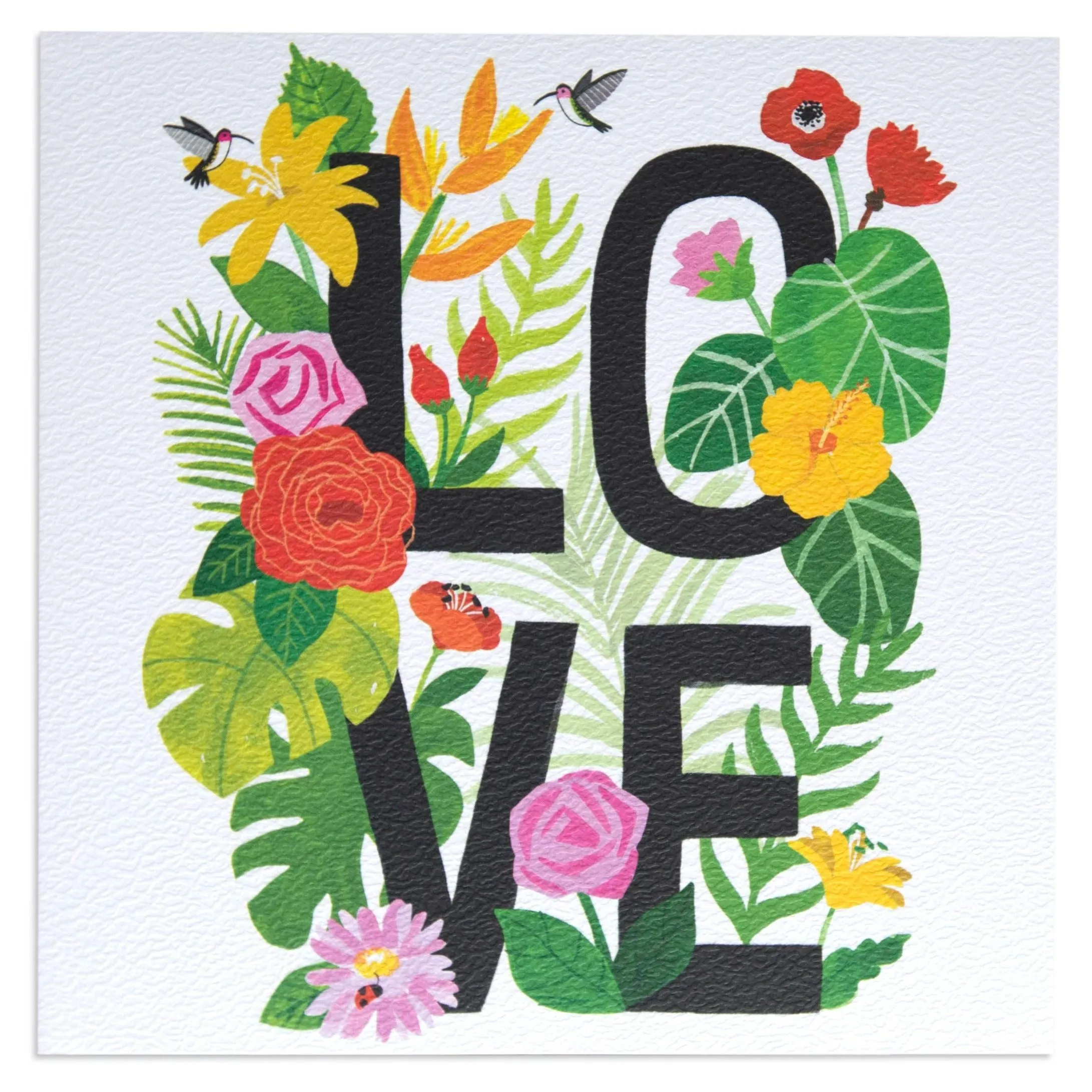 Beautiful Floral Love Blank Card