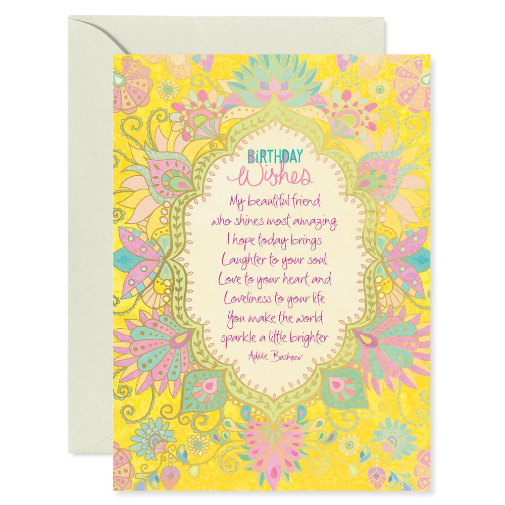 Beautiful Friend Birthday Greeting Card