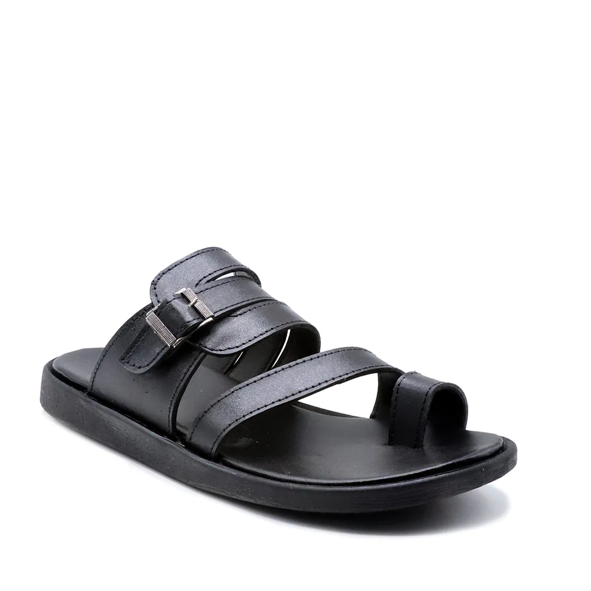 Black Casual Chappal M00100001