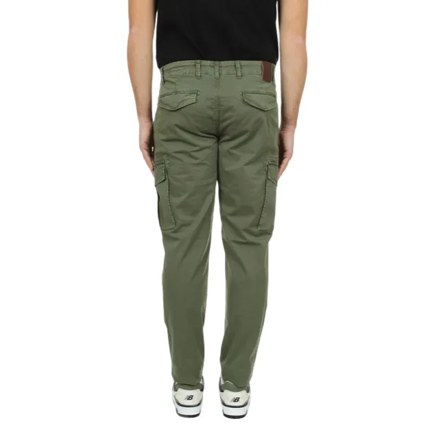 Bomboogie pantalone da uomo con tasconi Comfy Fit PMHACKTGBT 34 verde oliva