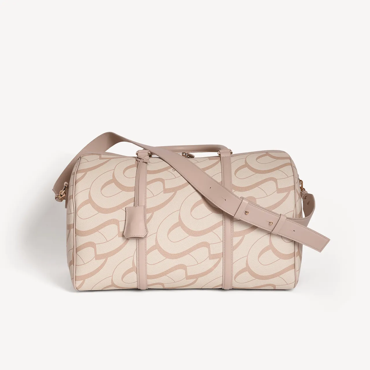 Boston Small Monogram Print - Beige