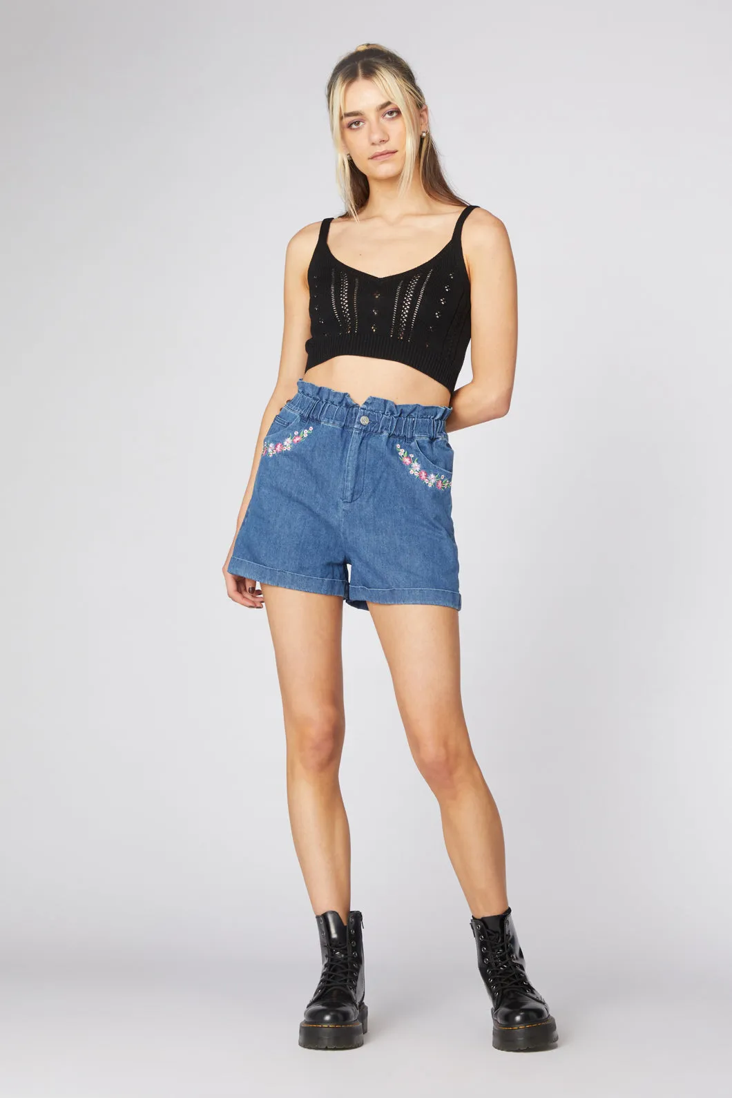 Caposhi Embroidered Shorts