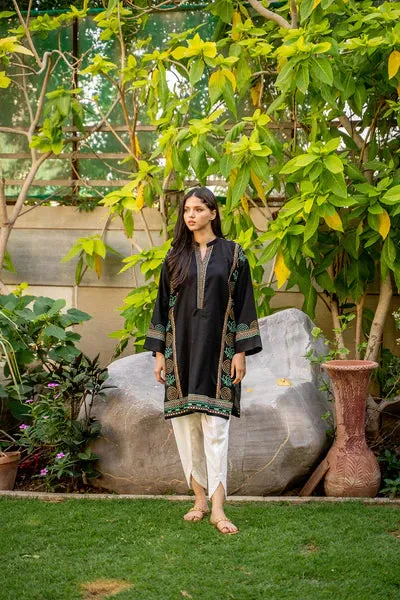 Casual Pret '24 - Black Lotus Kurta