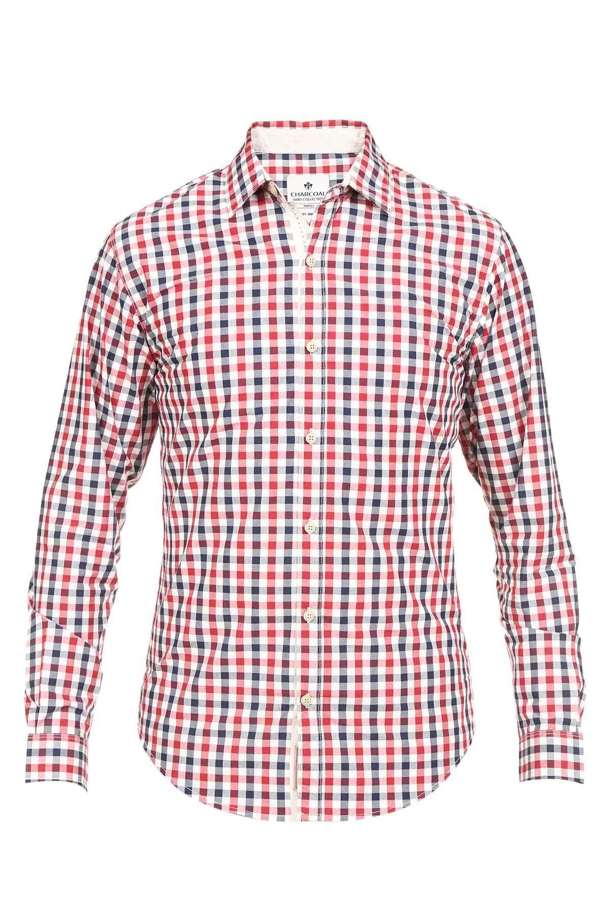 Casual Shirt Red Navy