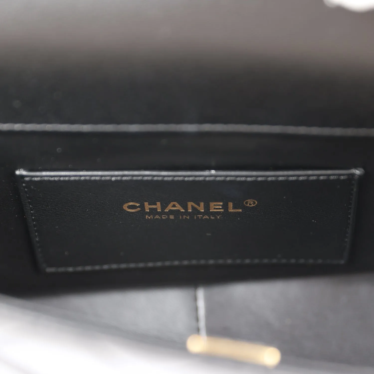 Chanel Monaco Mini Flap Bag Black Lambskin Antique Gold Hardware