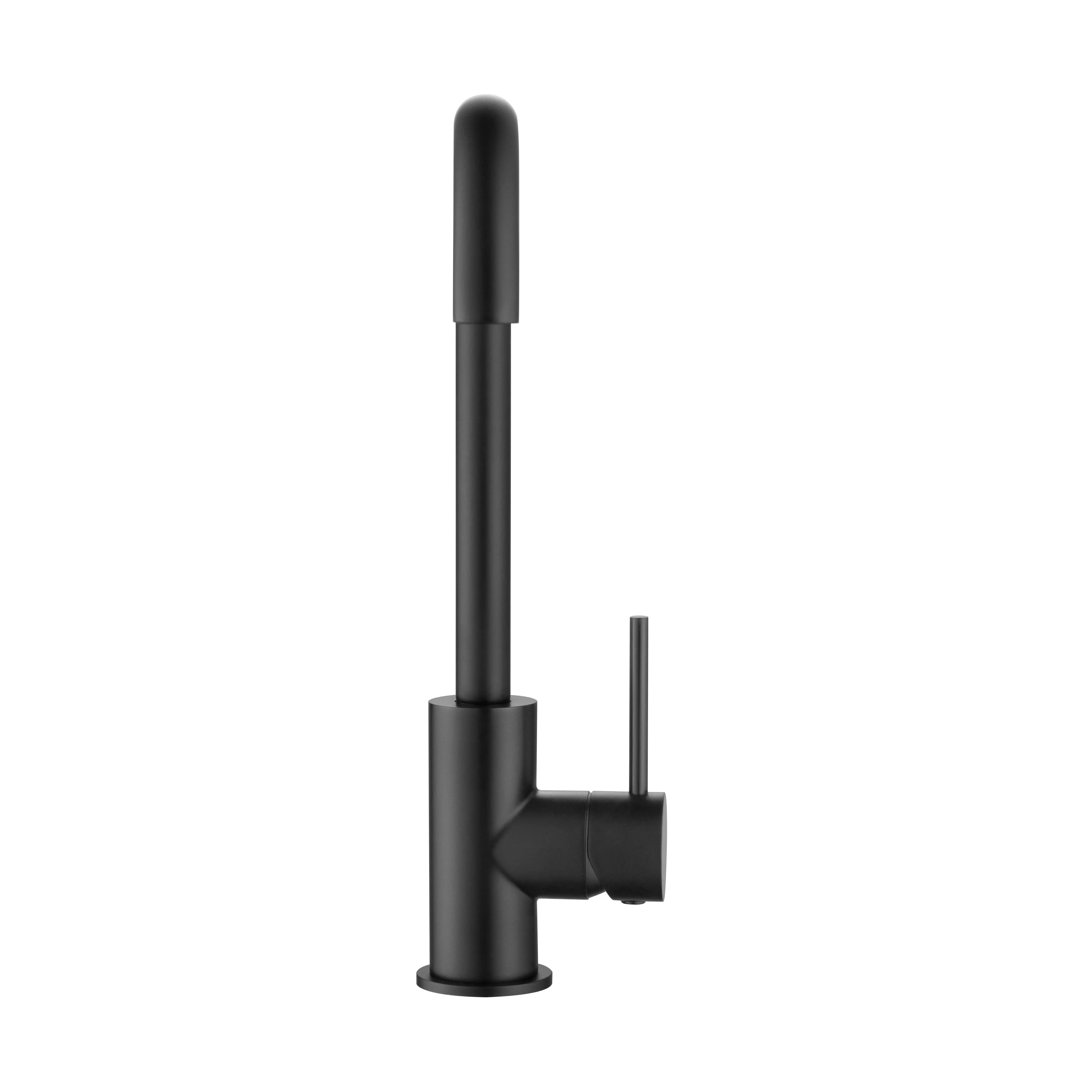 CLIO Kitchen Sink Mixer Square Tap Bench Mount Matte Black