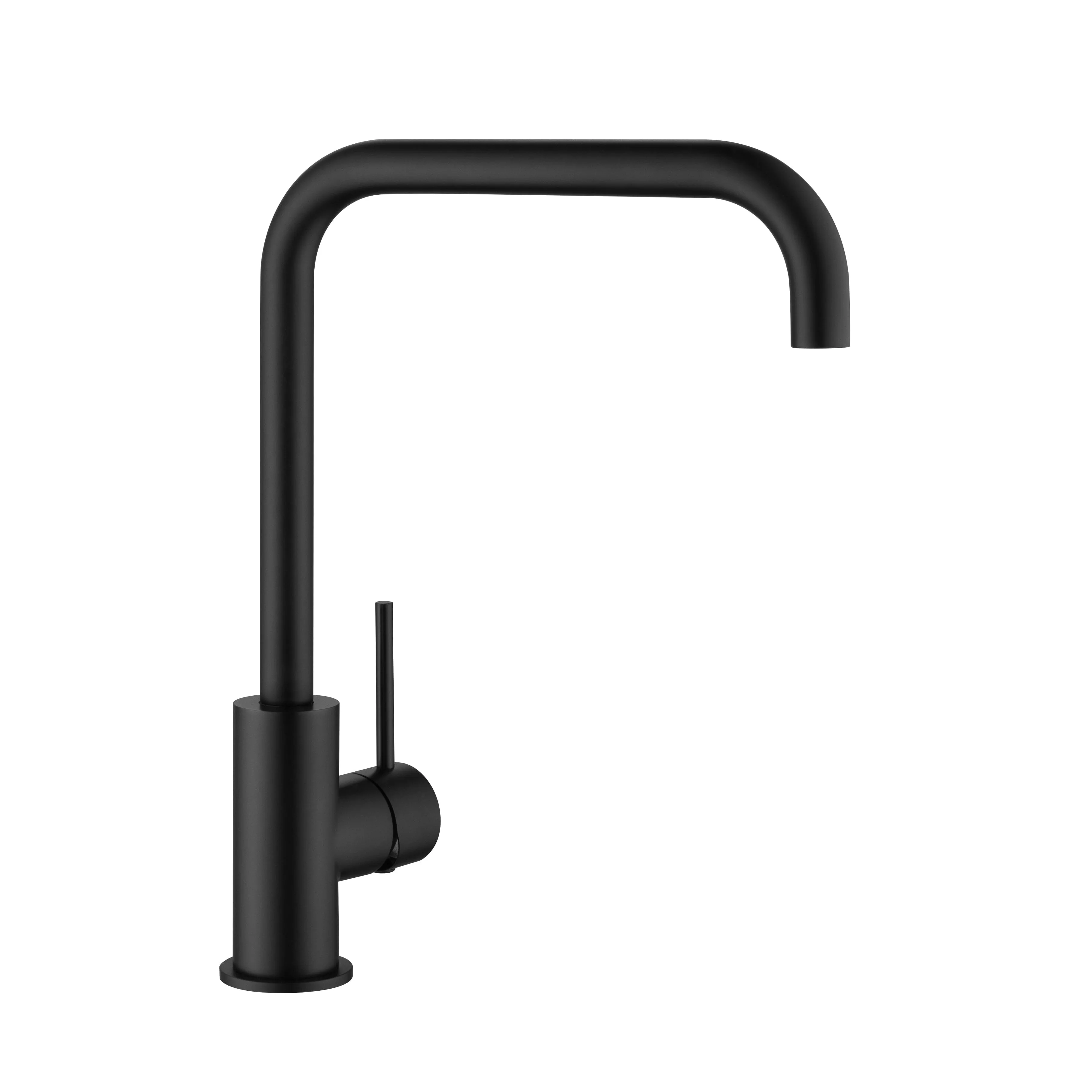 CLIO Kitchen Sink Mixer Square Tap Bench Mount Matte Black