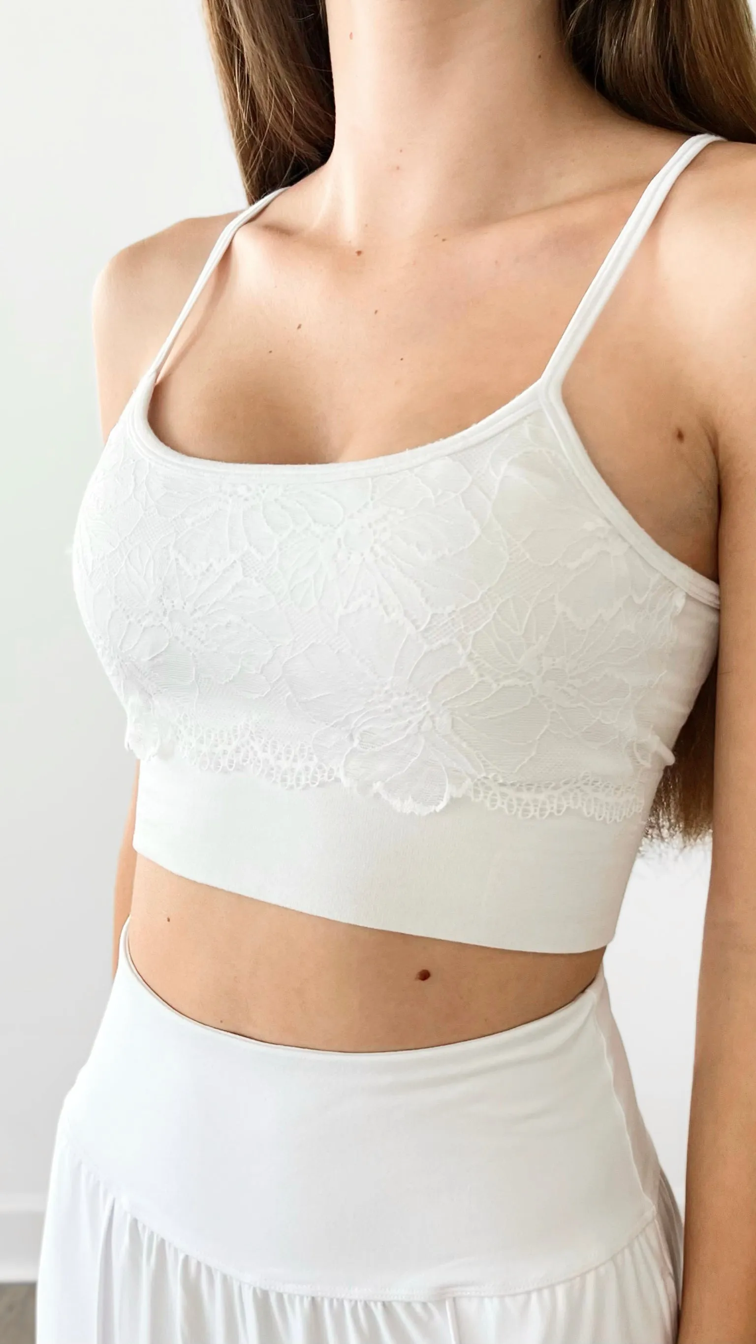 Crazy Beautiful Lace Bra - White