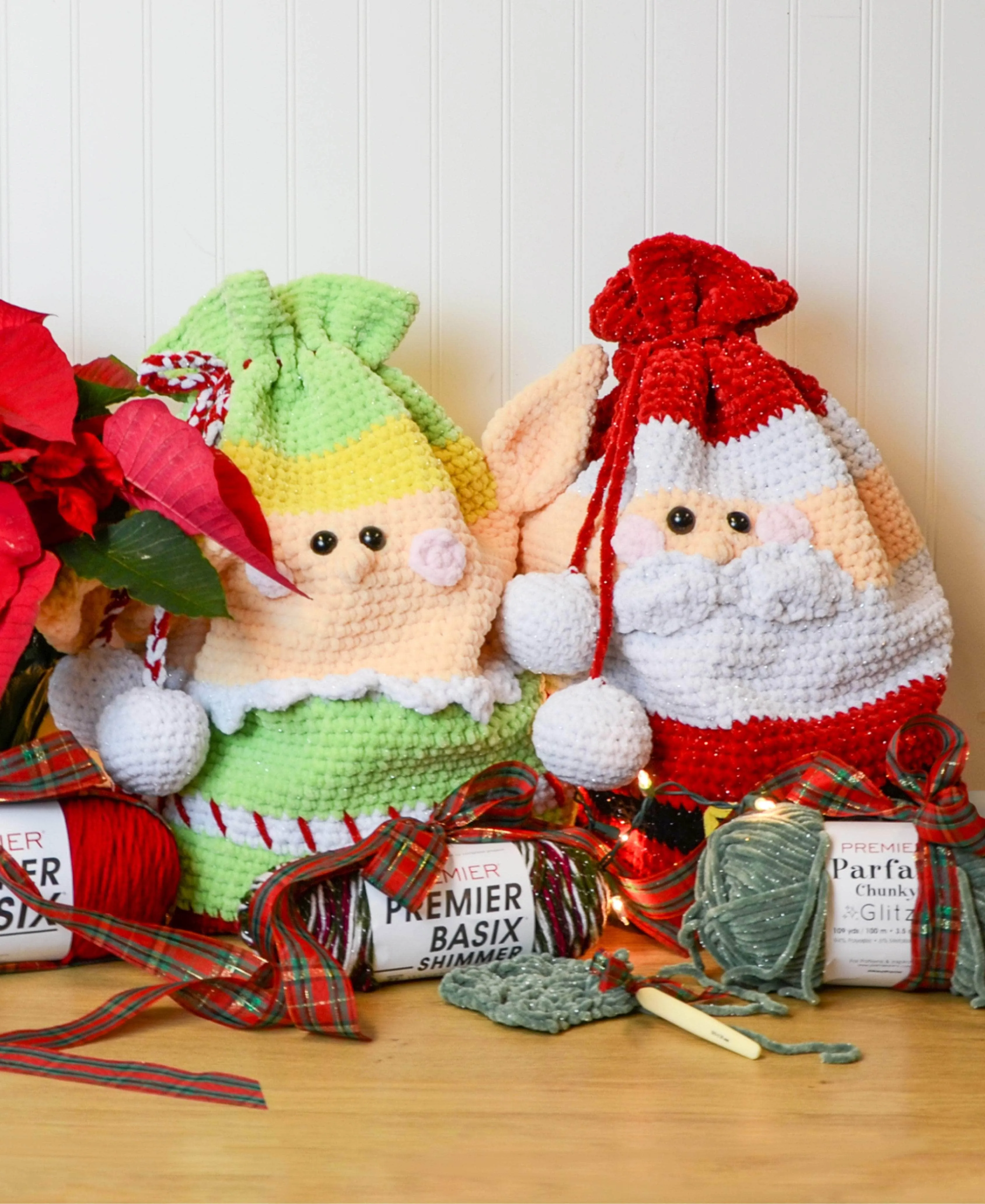 Crochet Santa Gift Bag