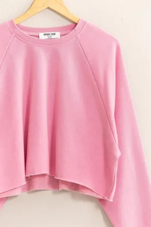 Crop Hem Sweatshirt