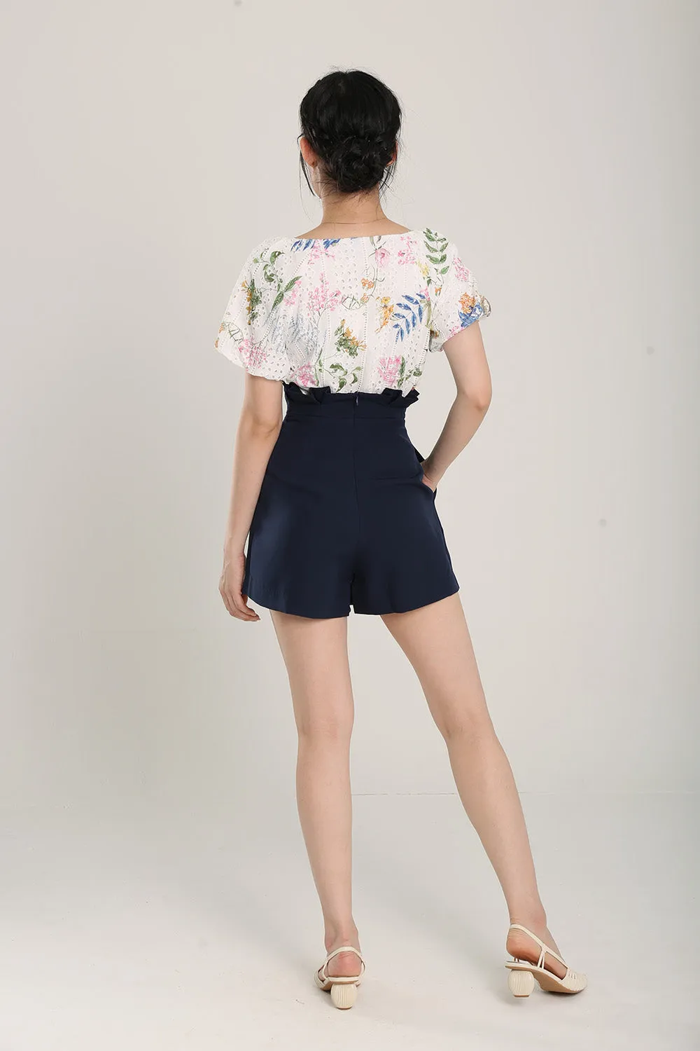 Dariela Shorts in Navy Blue