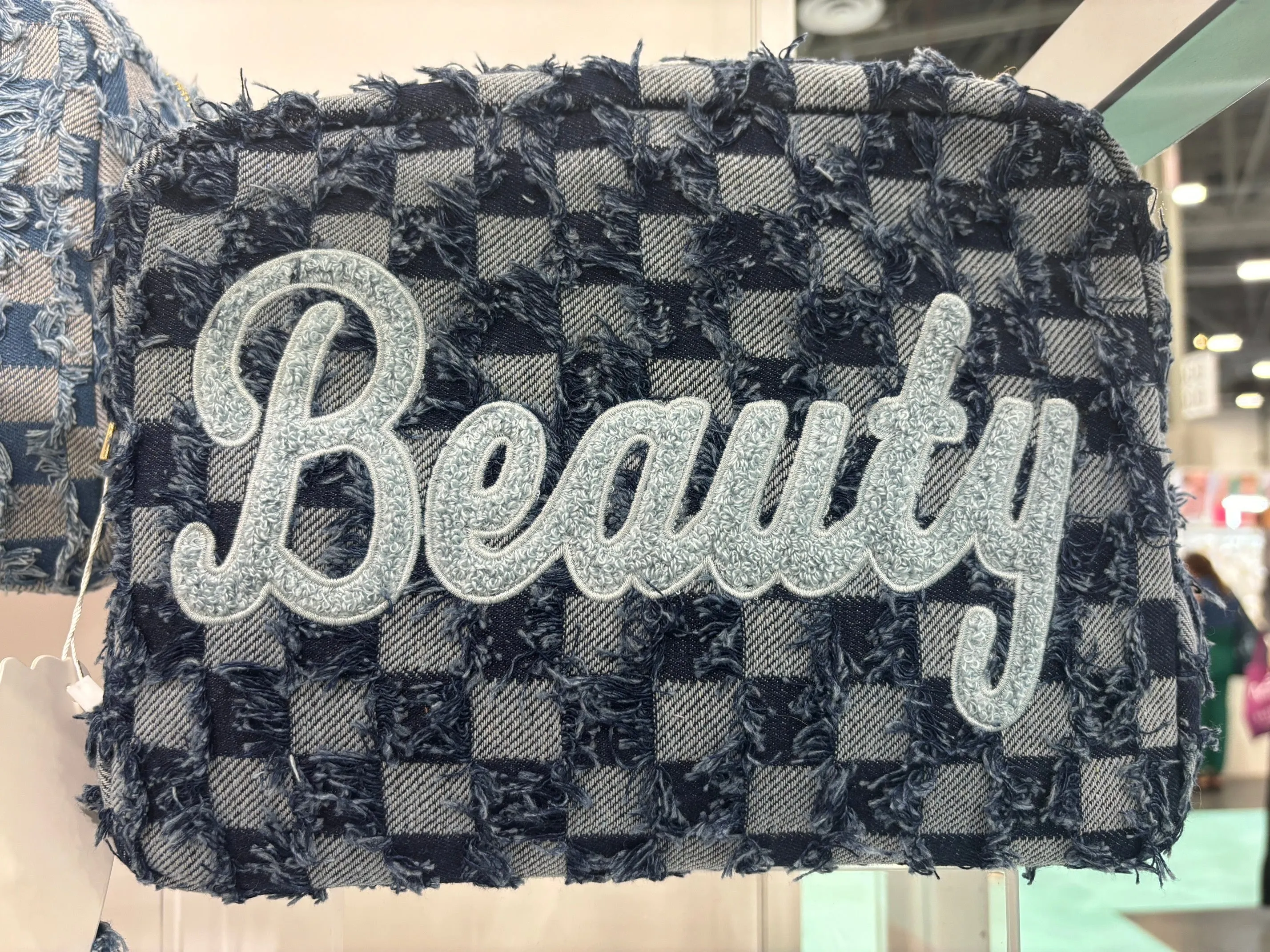 Dramatic Denim Cosmetic Bag