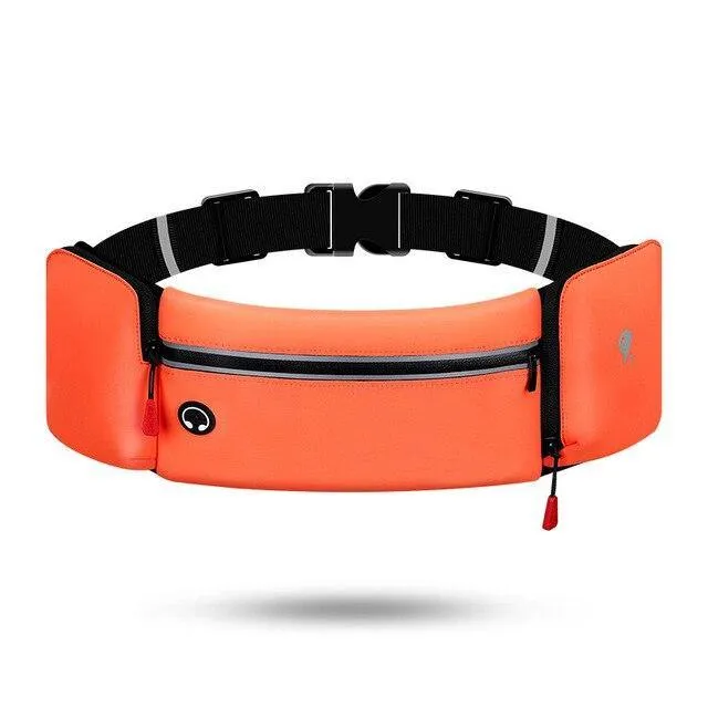 Dual Pocket Running Belt Trail Running Waist Bag For Phone Sports Fanny Pack