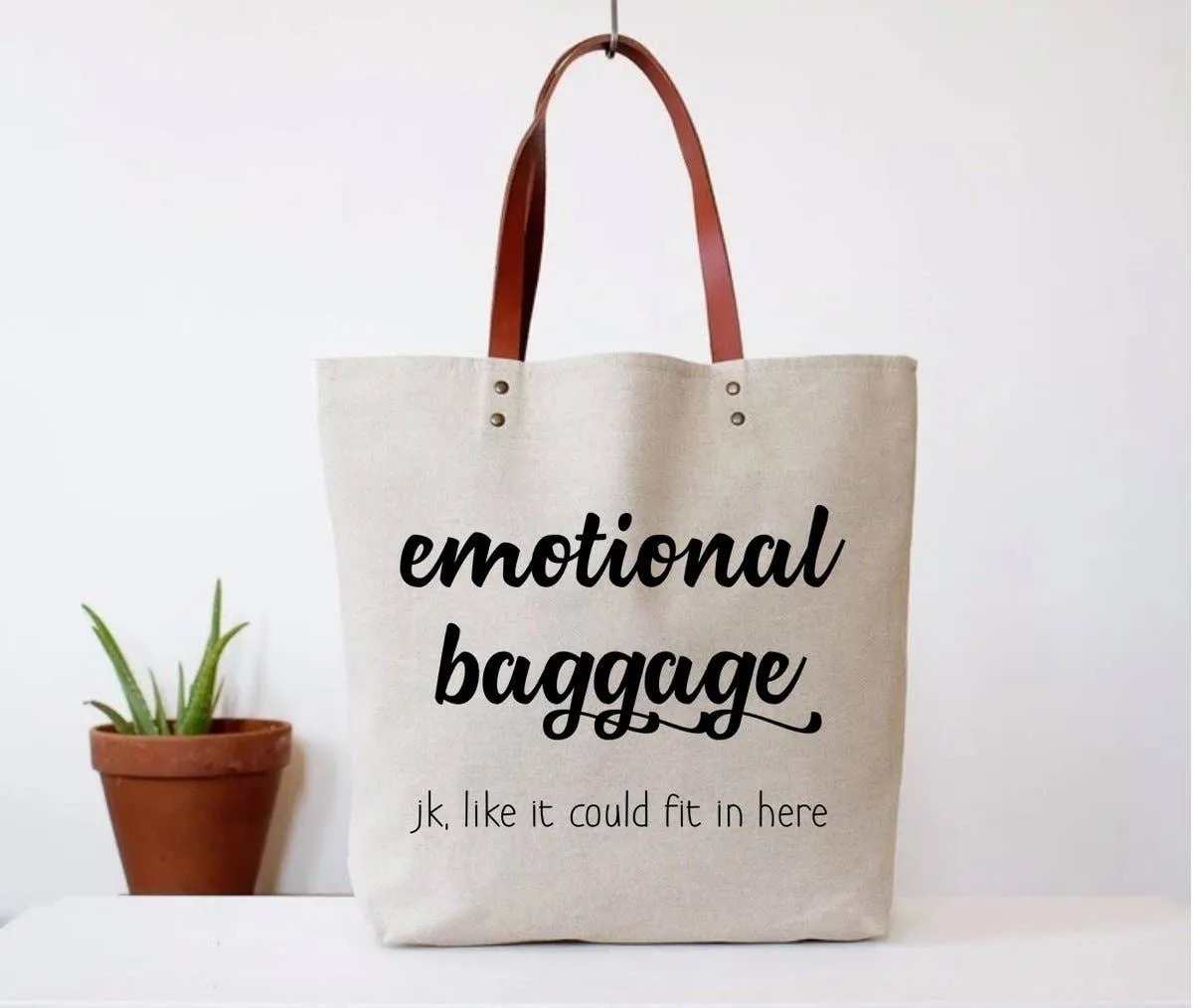 Emotional Baggage Canvas Tote Bag