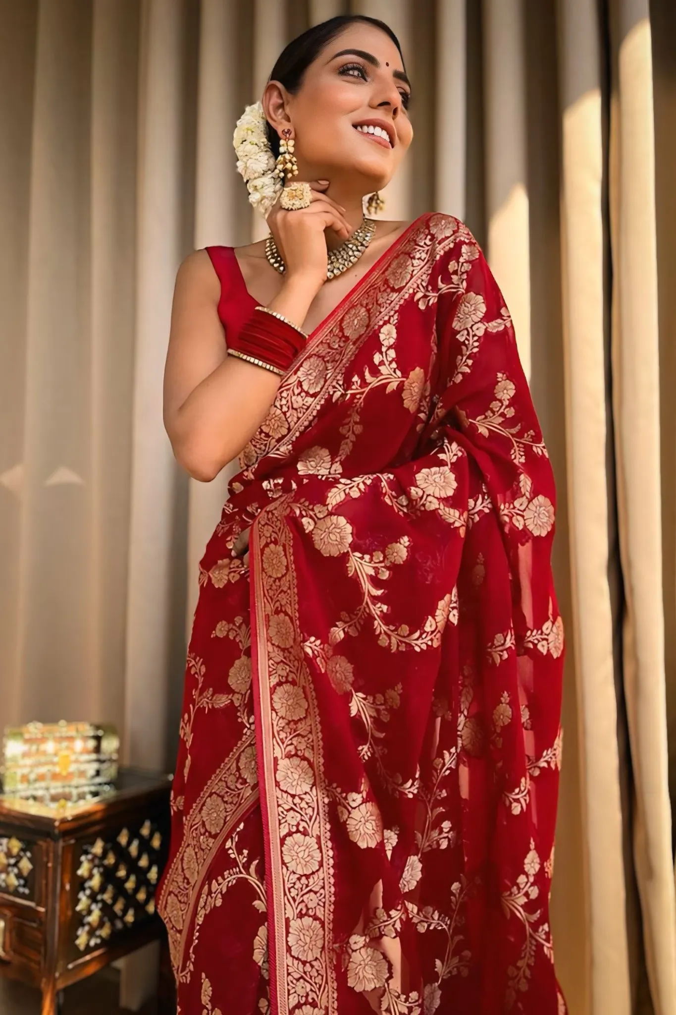 EXCLUSIVE GOTTA DESIGN SILK SAREES FOR WOMAN