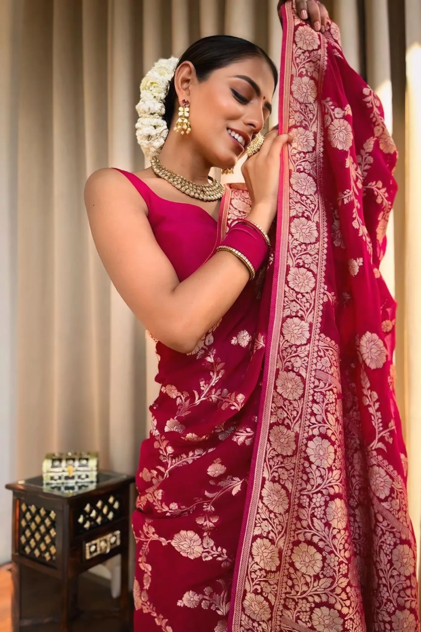 EXCLUSIVE GOTTA DESIGN SILK SAREES FOR WOMAN