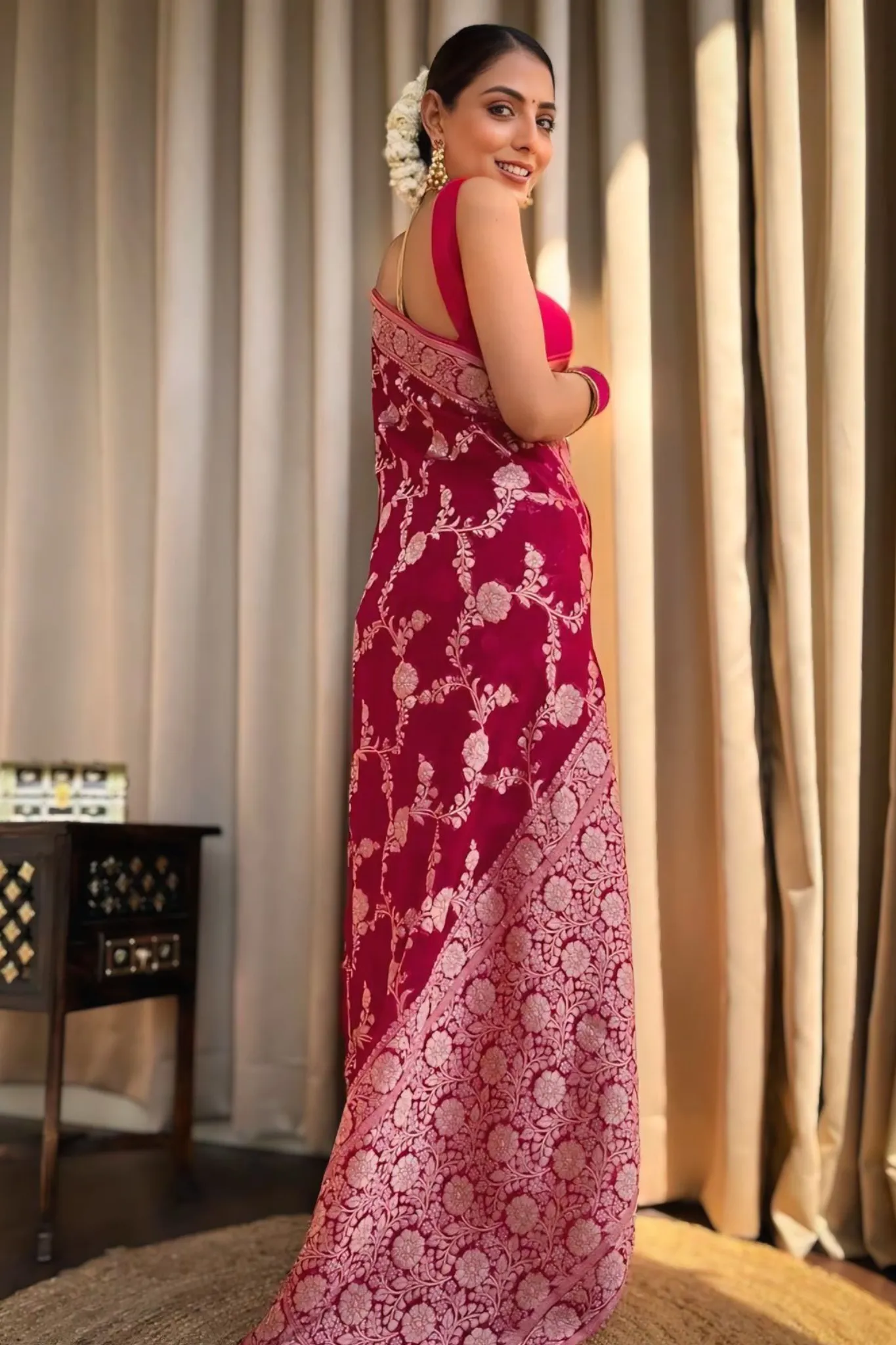 EXCLUSIVE GOTTA DESIGN SILK SAREES FOR WOMAN