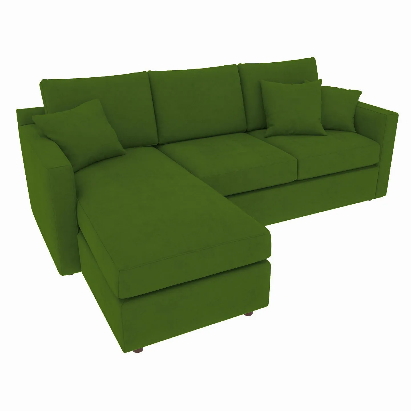 Garden Green Coloured with Premium Comfort L Shaped 4 Seater Sofa Set for Home