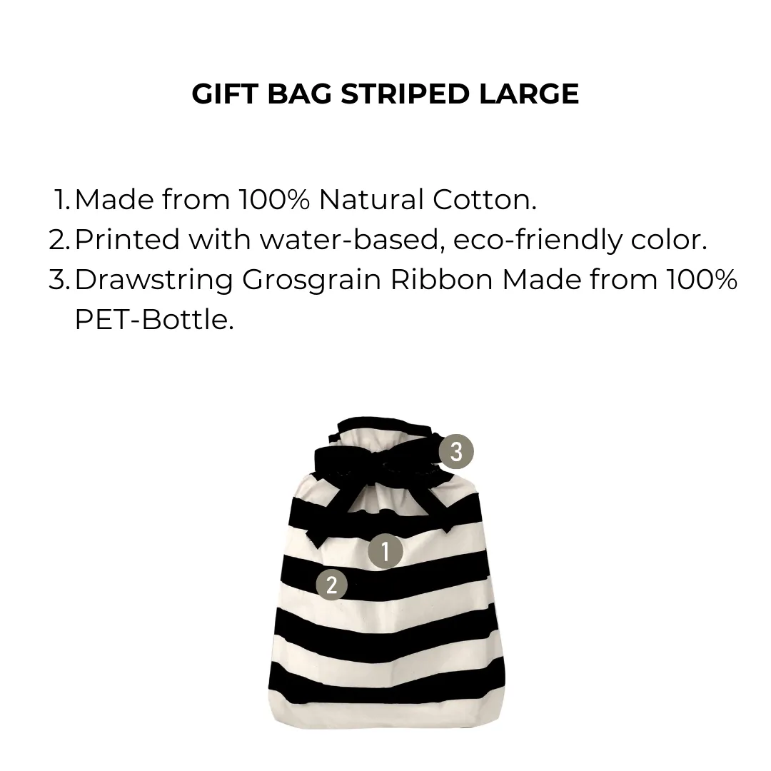 Gift Bag Striped Large