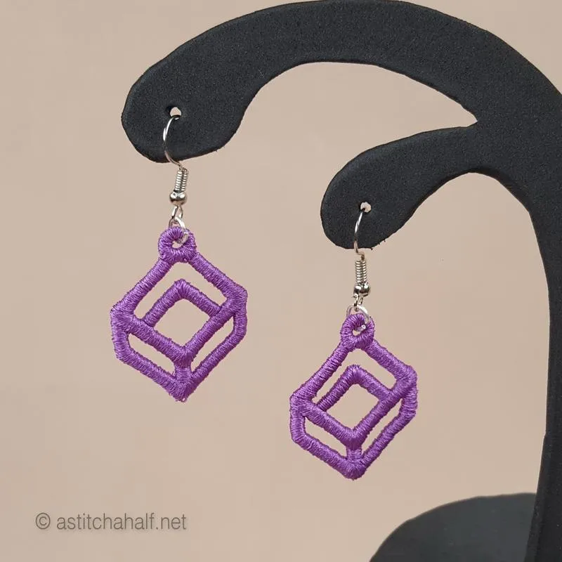 Gorgeous Geometric Freestanding Lace Earrings