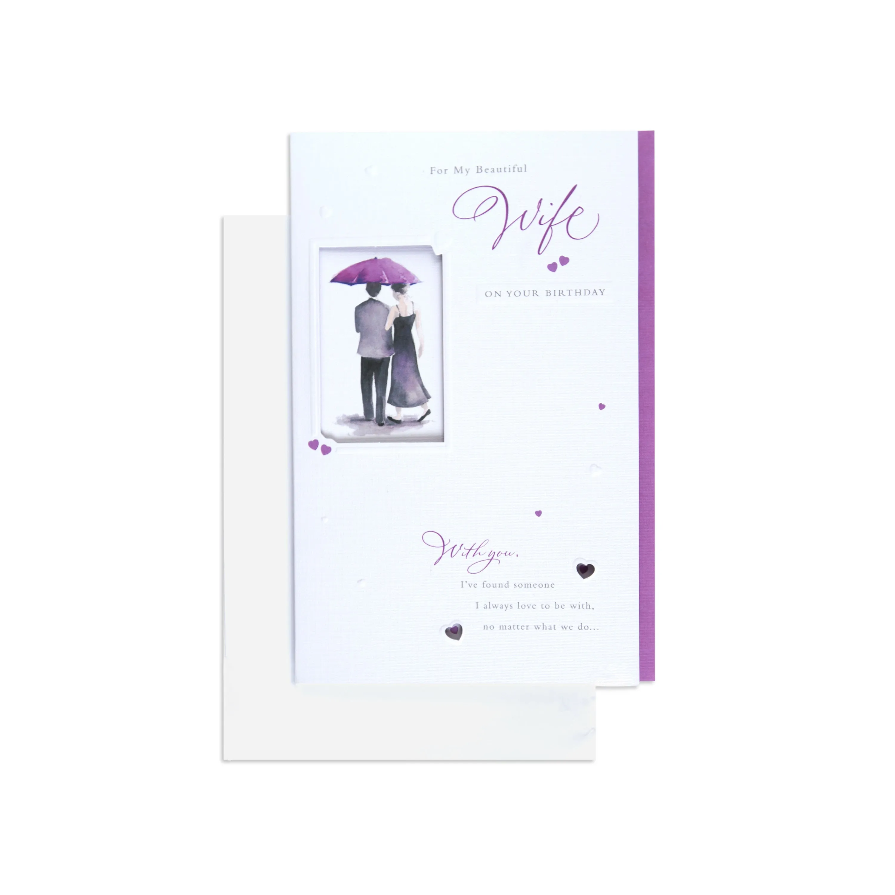 Gorgeous Illustrated Beautiful Wife Birthday Card