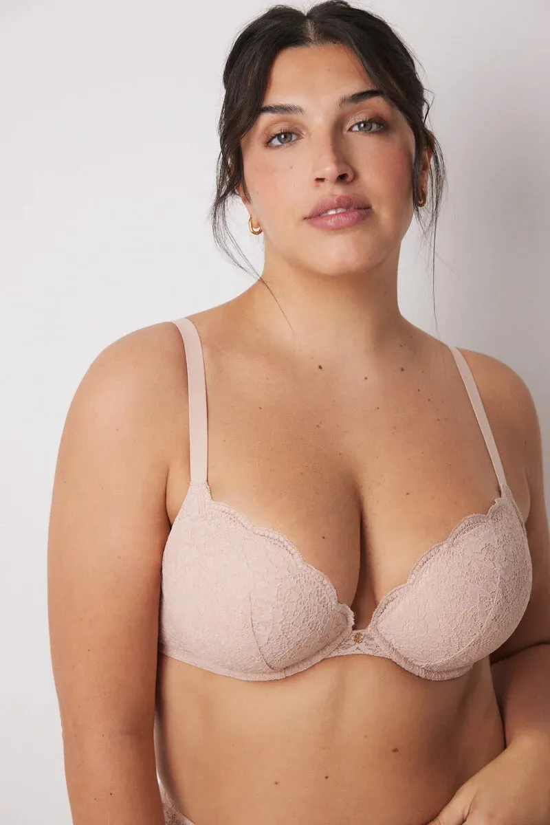 GORGEOUS Pink push up effect bra