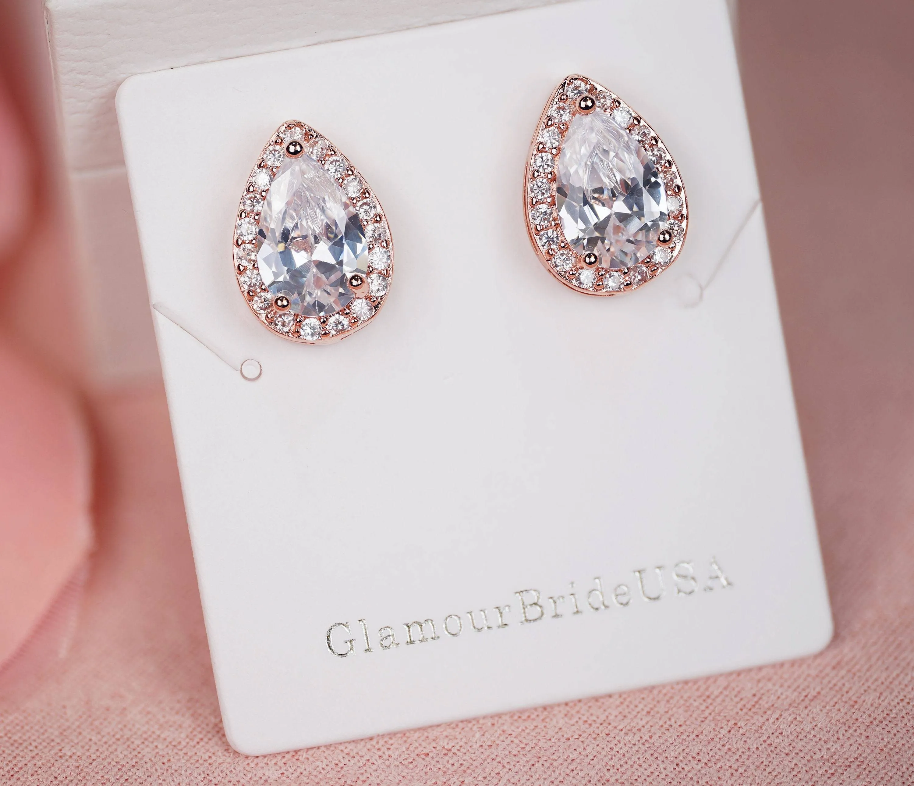 Gorgeous Swarovski Teardrop Crystal Earrings - Erin