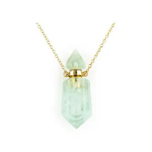 Green Quartz Perfume Bottle Pendant