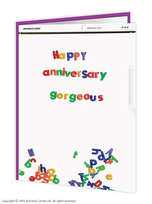 Happy Anniversary Gorgeous Card