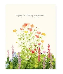 Happy Birthday Gorgeous Blooms Card