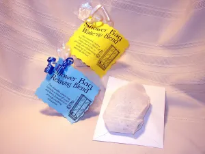 Herb infused Shower Bag for wake-up & relaxation