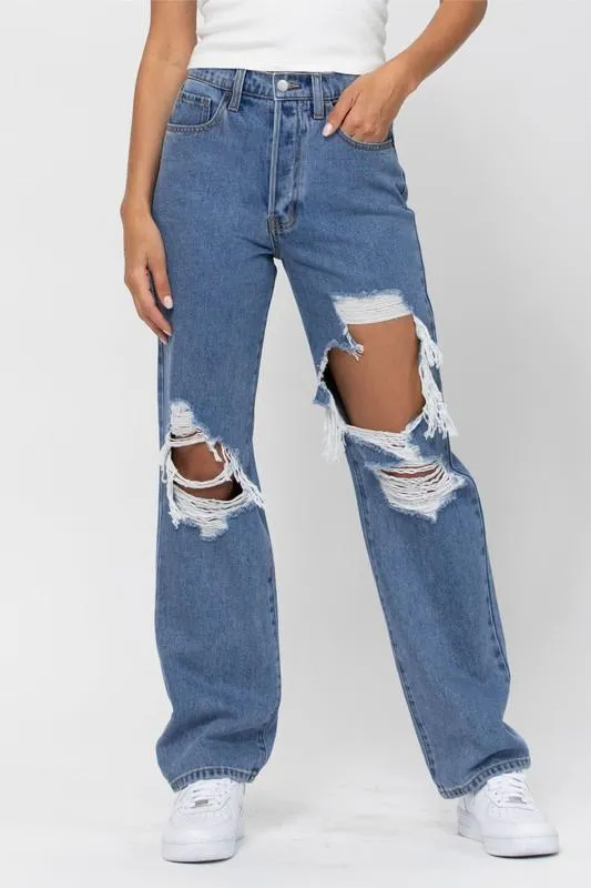 High Rise Dad Jeans