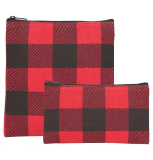 HOLIDAY Snack Bags (Set of 2) "Buffalo Check"