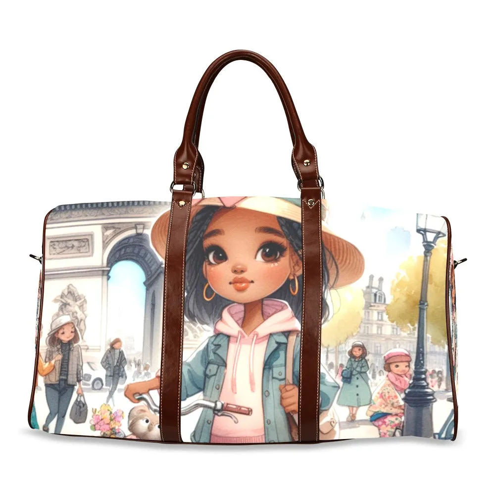 Just a Girl Who Loves Travelling Girl 10 Waterproof Travel Bag/Small (Model 1639)