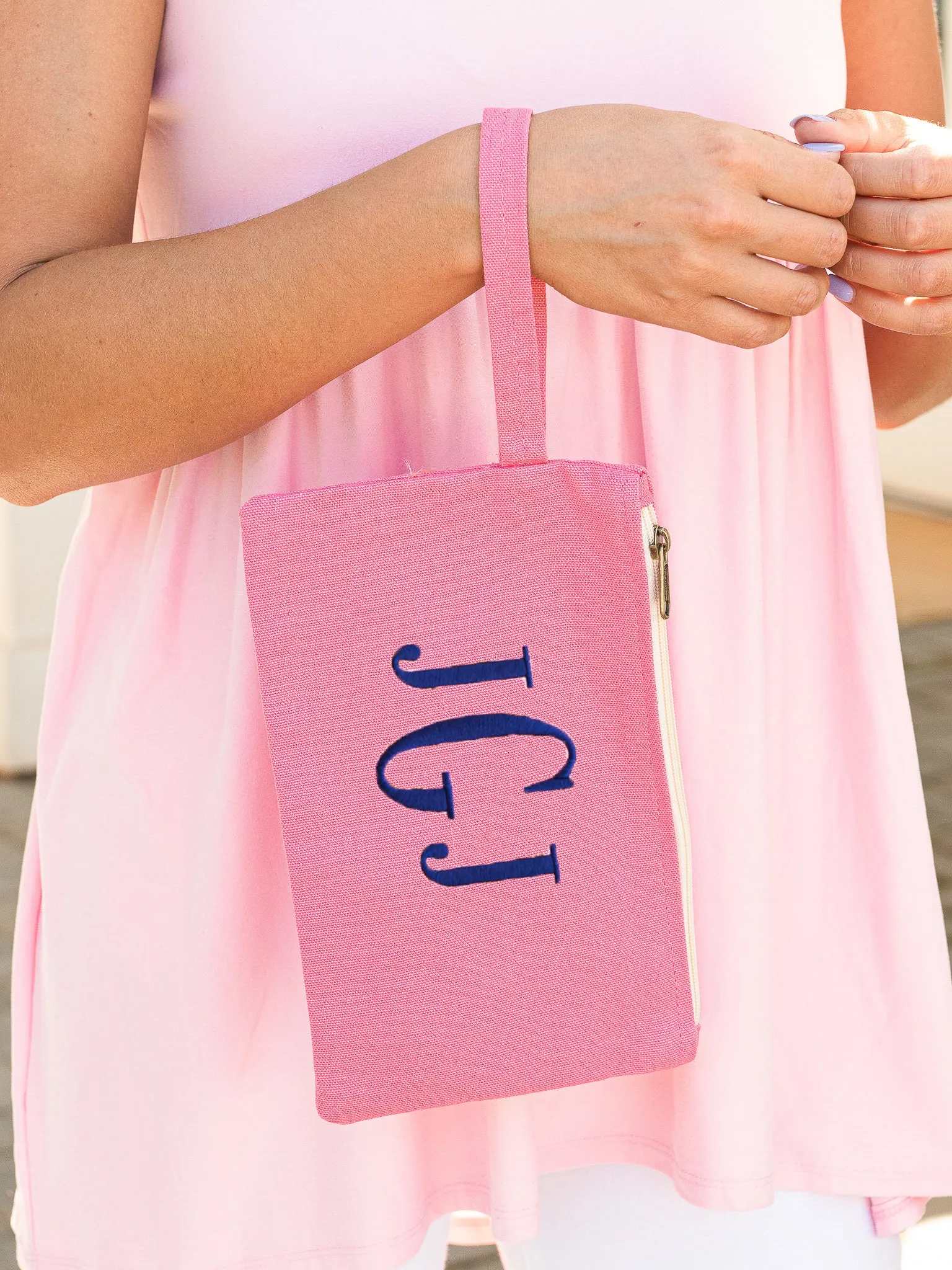 Just The Essentials Cosmetic Bag- Coral