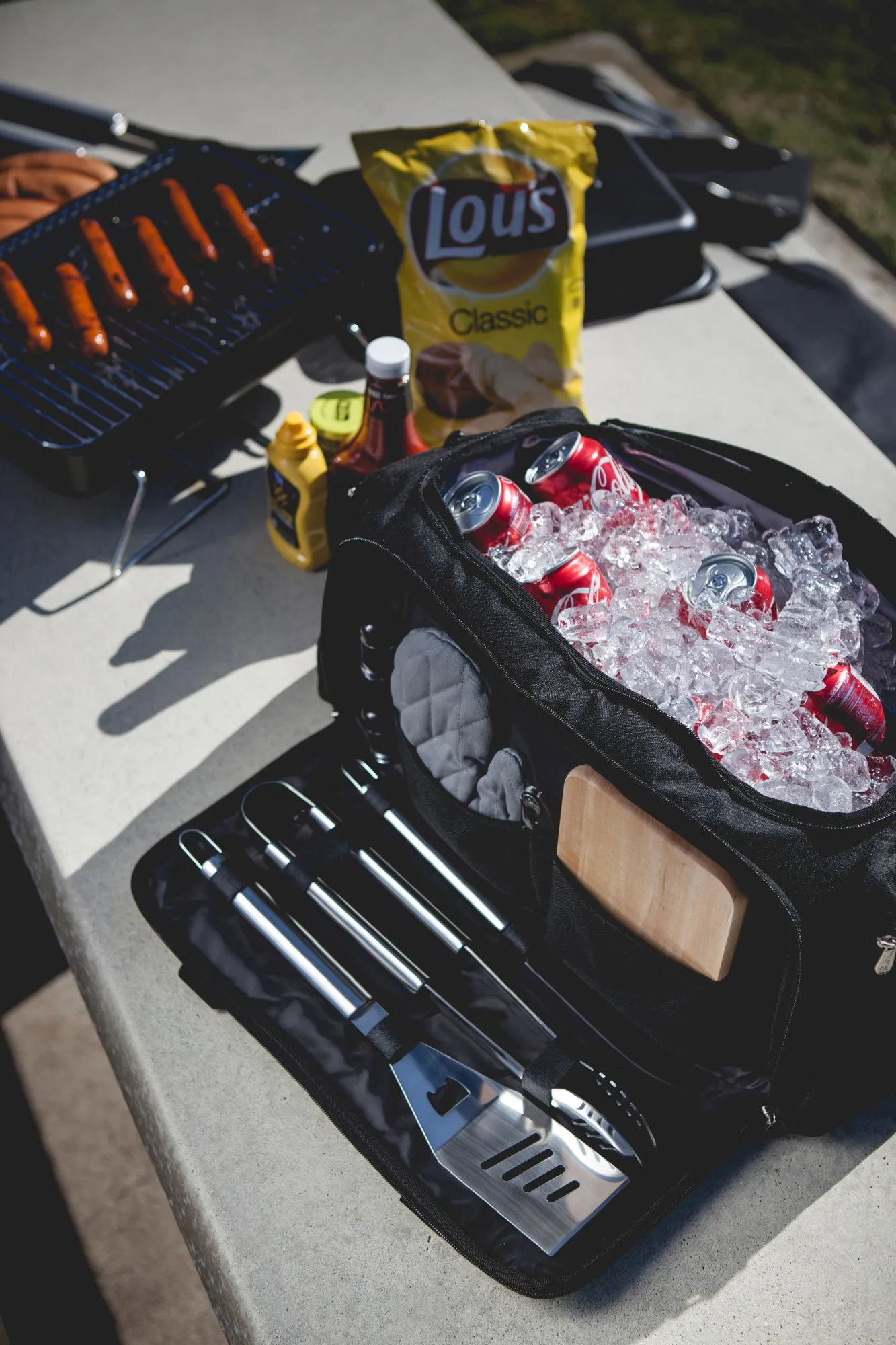 Kansas State Wildcats - BBQ Kit Grill Set & Cooler