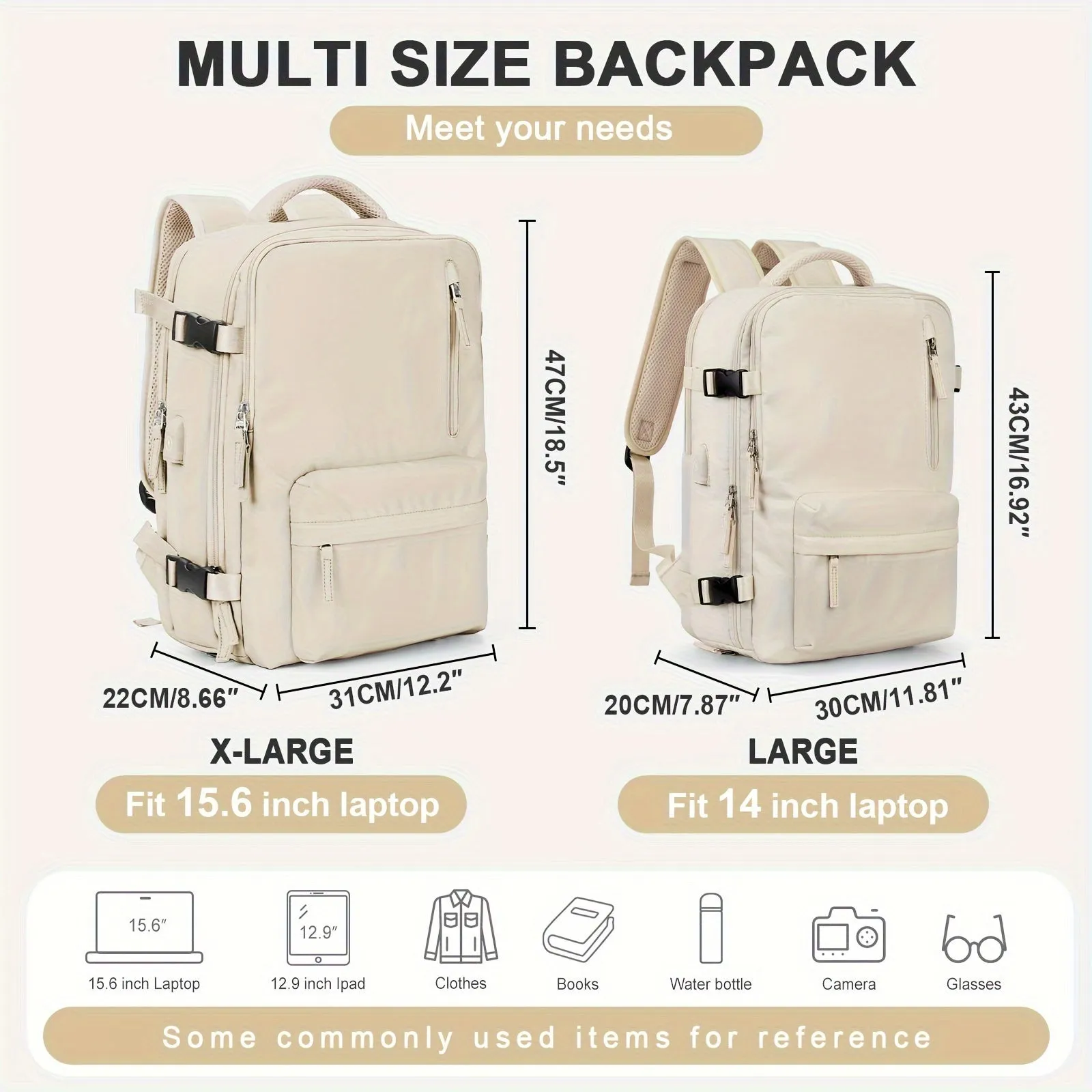 Large Capacity Multi-Functional Travel Backpack - Adjustable Strap, Laptop Compartment, Water-Resistant Nylon Material - Ideal for Unisex Fashion Business Trip, Vacation, Holiday, Student, and Short-Trip Rucksack