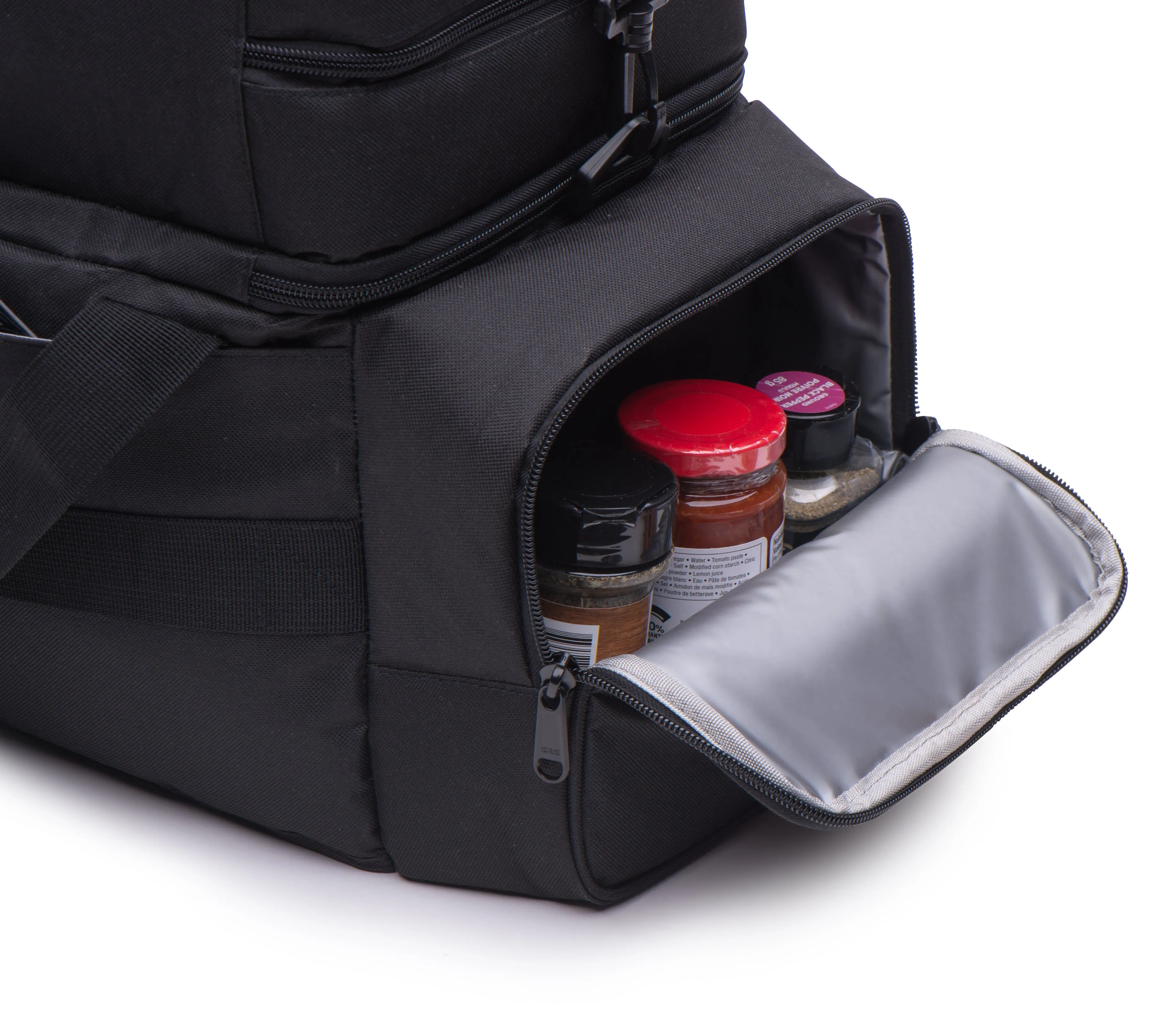 Leakproof Cooler Lunch Bag (16.5x12x9 In). Multiple Insulated Compartments, Heavy Duty Fabric.