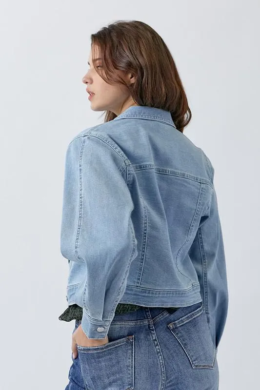 Light Balloon Denim Jacket