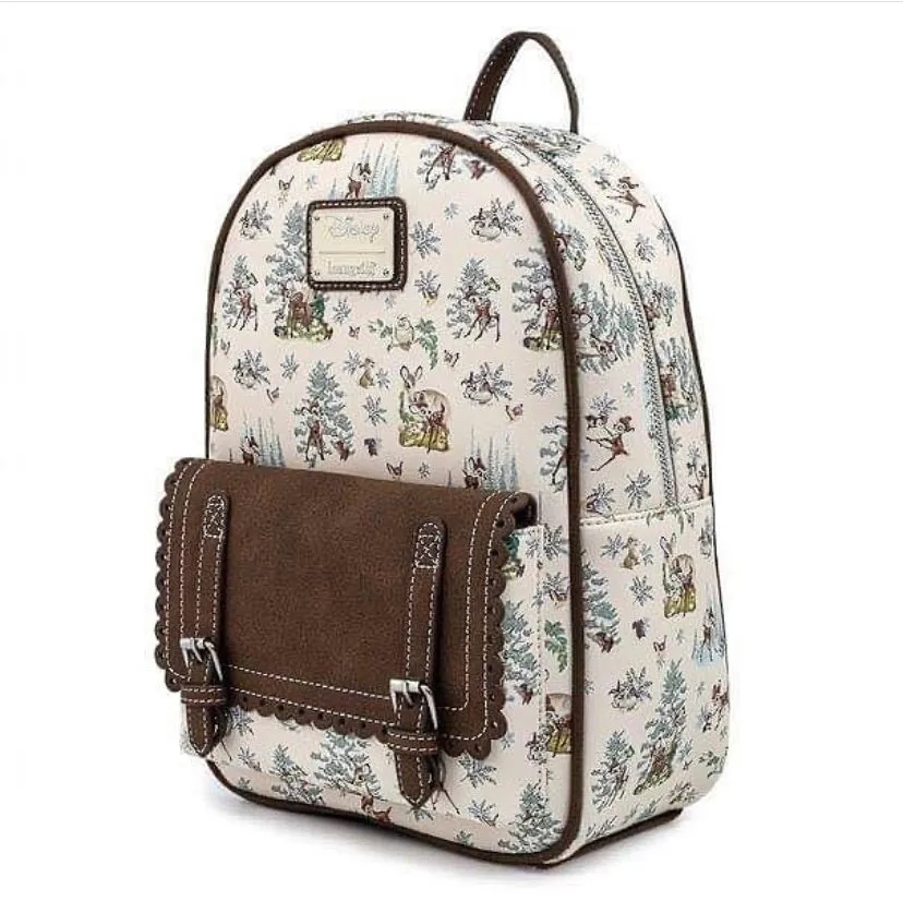 Loungefly Disney Bambi Scenes AOP Mini Backpack