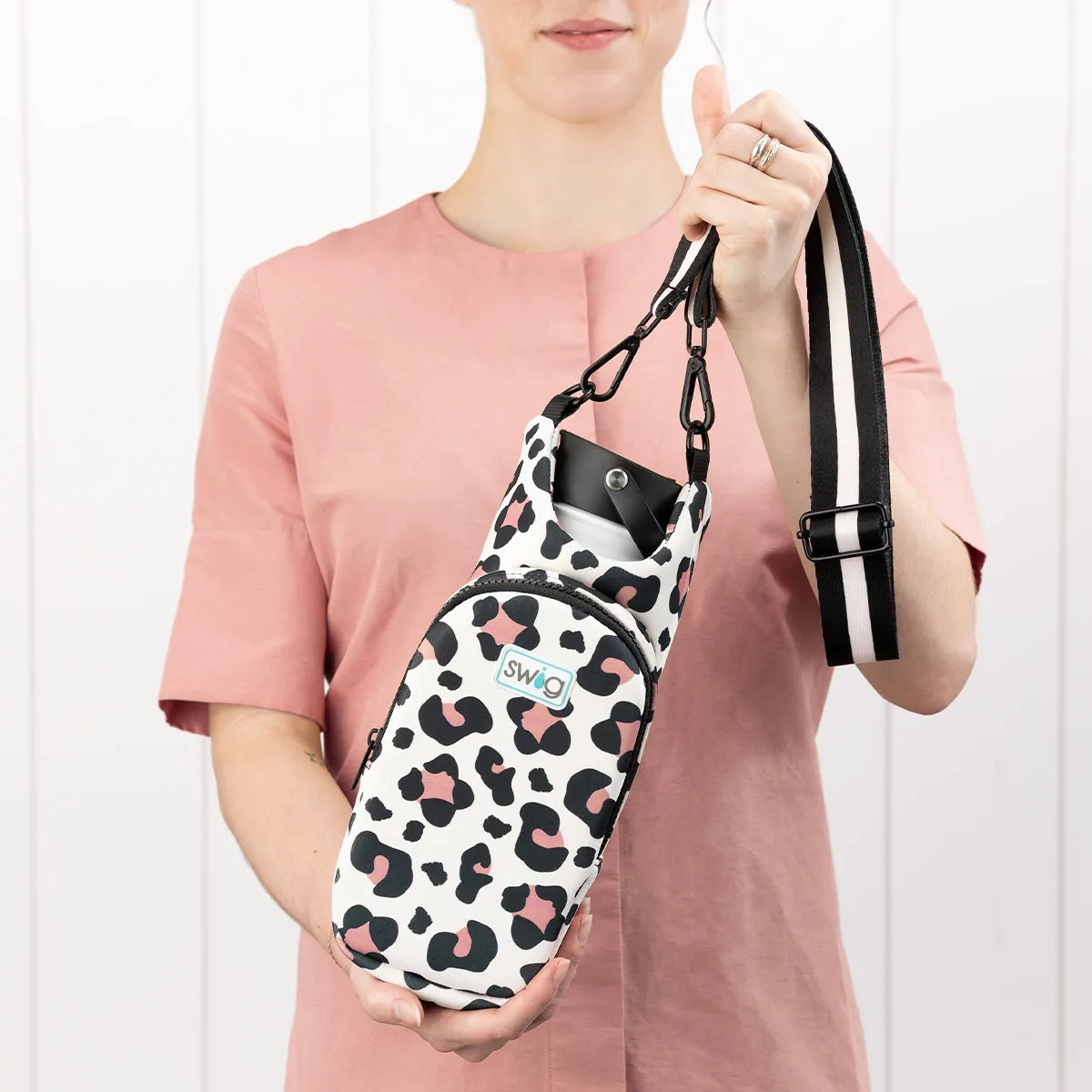 Luxy Leopard Water Bottle Sling