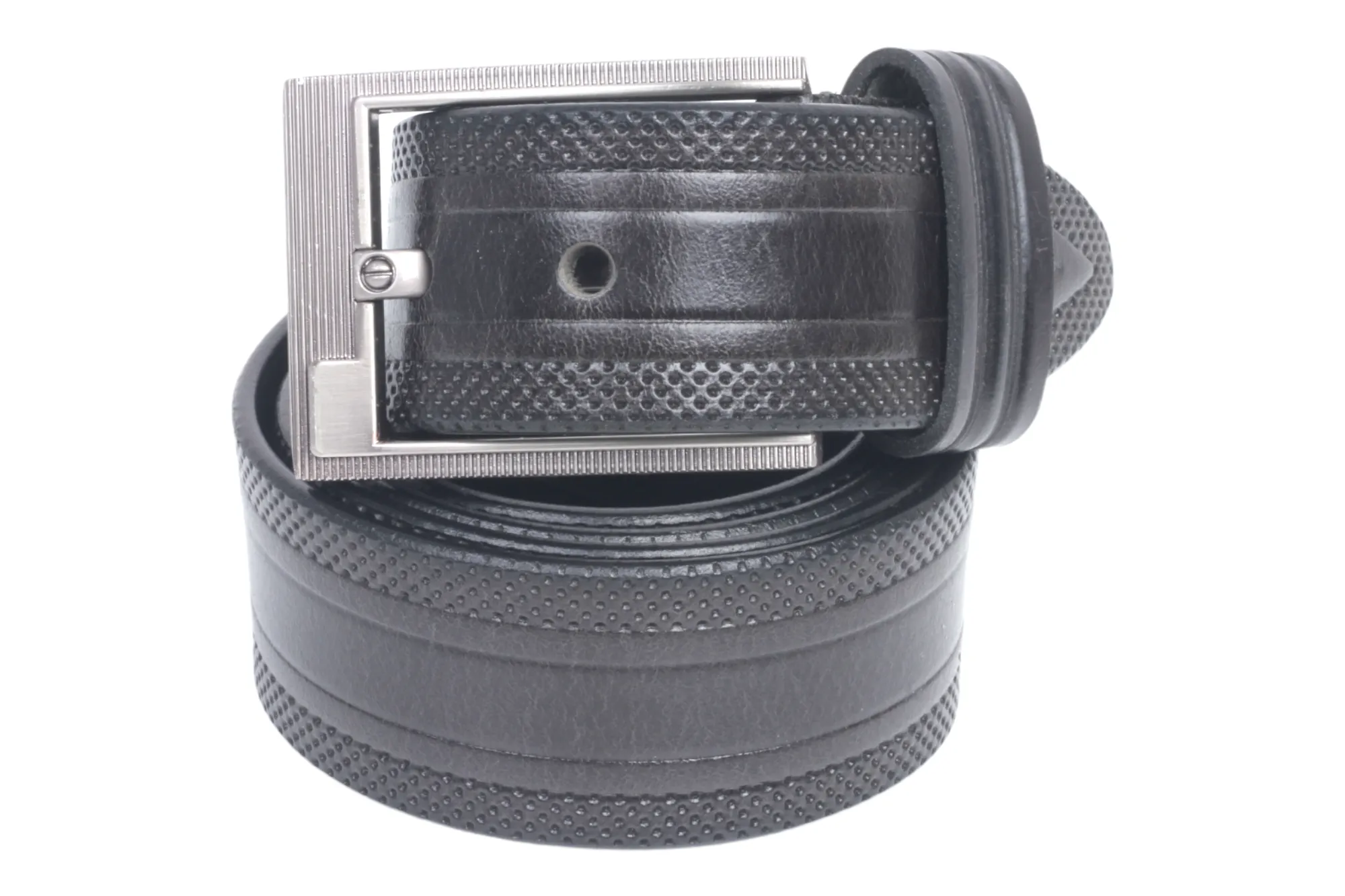 Mens Premium Casual leather Belt 54763 (Black)